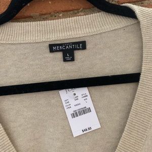 J. Crew Factory Sweaters - NWT - J. Crew Mercantile - Cotton V-neck Sweater J. Crew Factory Sweaters - NWT - J. Crew Mercantile - Cotton V-neck Sweater